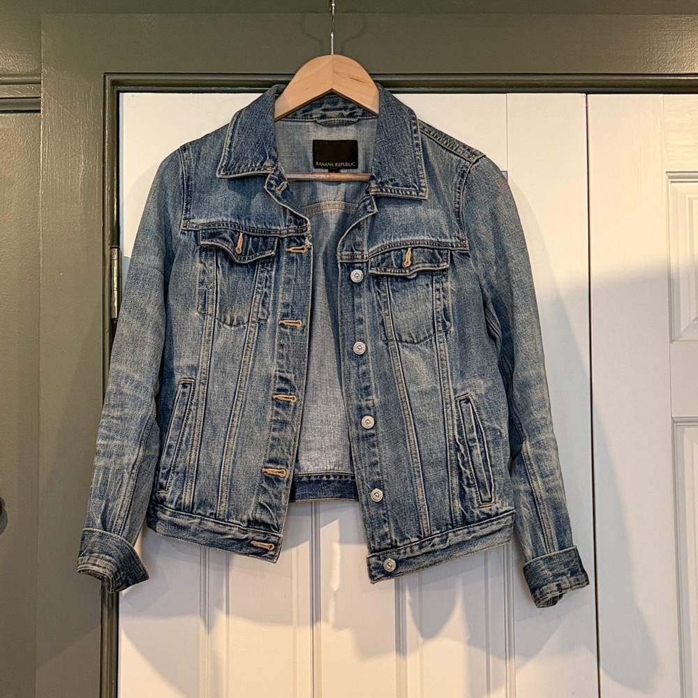 Banana Republic Faded Blue Denim Jacket